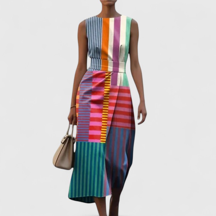 Abito Midi Donna Vestibilità Armoniosa Stile Discreto - Vesarelli