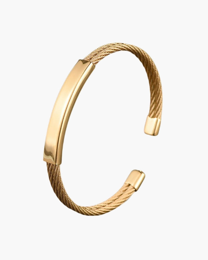 Bracciale Uomo Acciaio Design Aperto Essenziale - Vesarelli