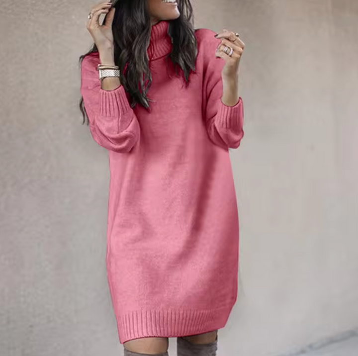 Abito Maglione Donna Dolcevita Maniche Lunghe - Vesarelli
