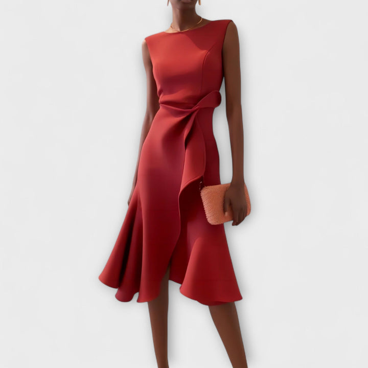 Abito Midi Donna Linea Femminile Stile Sofisticato - Vesarelli