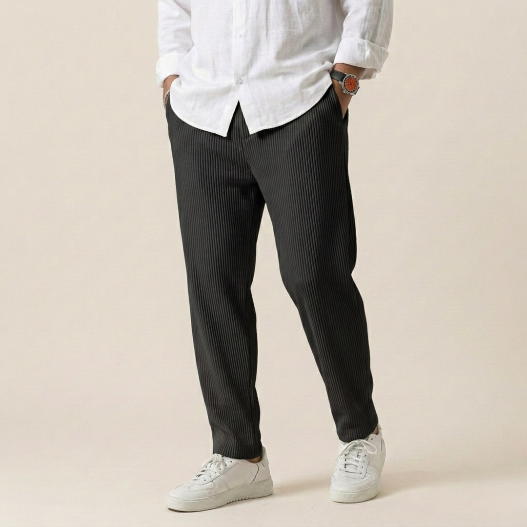 Pantaloni Uomo Morbidi Comodi Vestibilità Regular