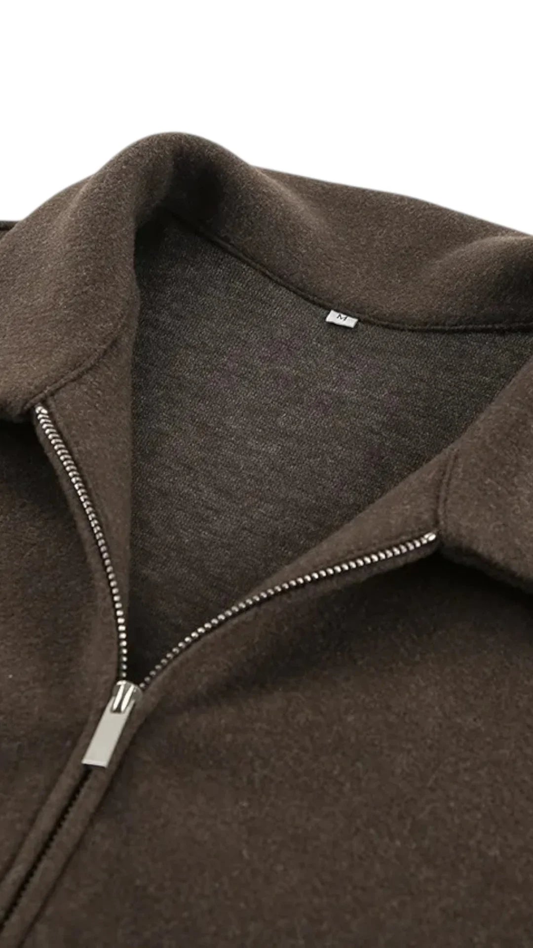 Giacca Uomo con Zip Colletto Classico Vestibilità Regolare