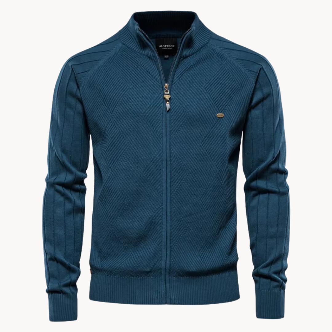 Giacca Uomo Ibrida con Zip Stile Moderno
