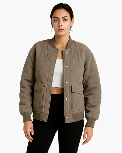 Giacca Trapuntata Donna Oversize Stile Urbano Comfort Avvolgente - Vesarelli