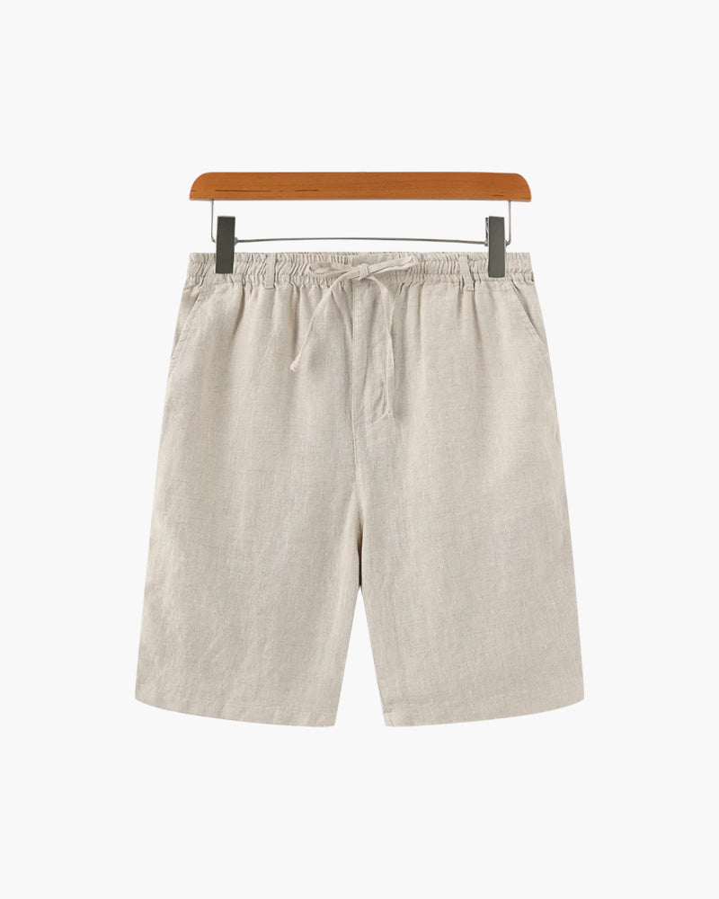 Pantaloni Corti Uomo in Lino Comfort Estivo Essenziale - Vesarelli