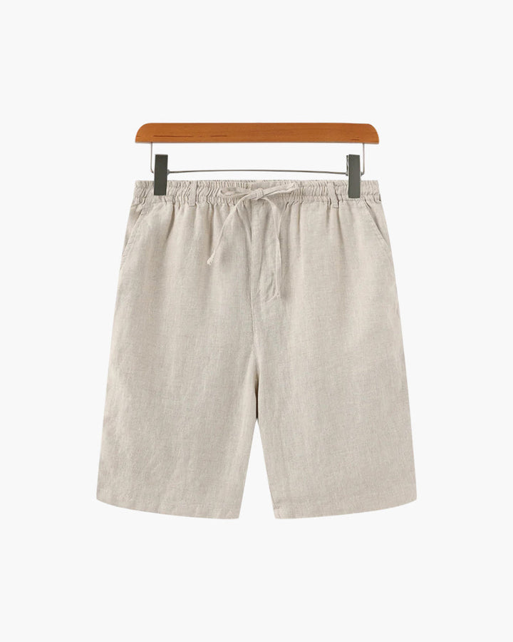 Pantaloni Corti Uomo in Lino Comfort Estivo Essenziale - Vesarelli