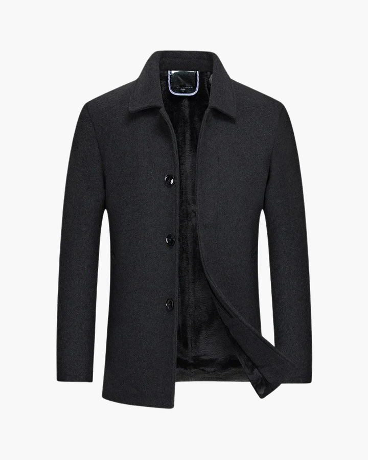 Giacca Uomo in Lana con Fodera in Pile Vestibilità Casual - Vesarelli