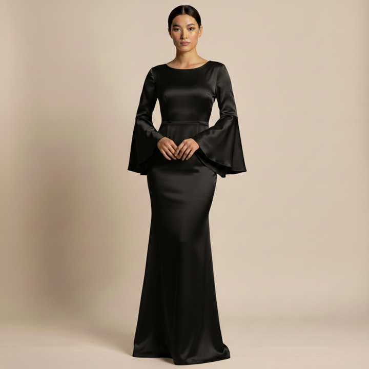 Abito Maxi Donna Elegante Vestibilità Ampia