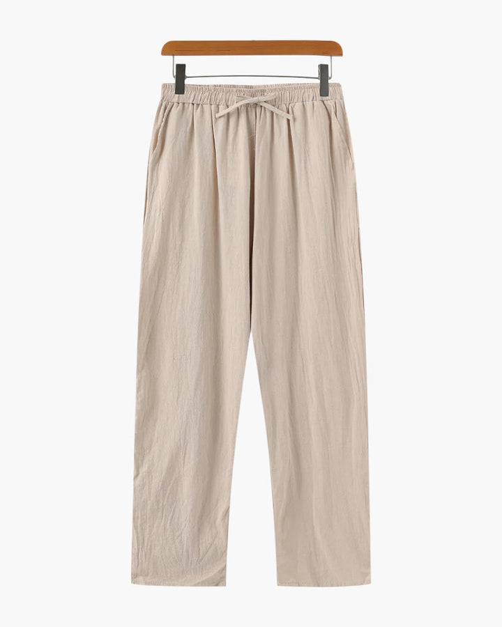 Pantaloni Uomo in Lino Vestibilità Rilassata Comfort Estivo - Vesarelli