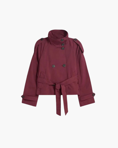 Giacca Donna Trench Tessuto Leggero Stile Classico Slim