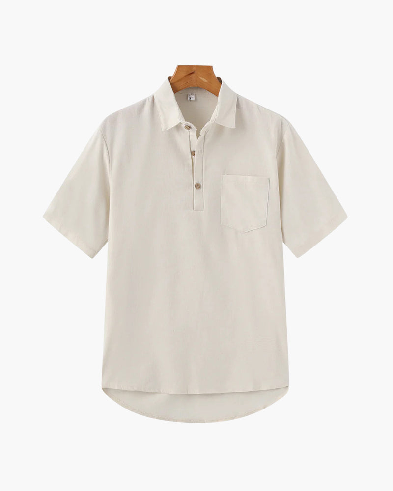 Polo Uomo in Lino Comfort Estivo Stile Essenziale - Vesarelli