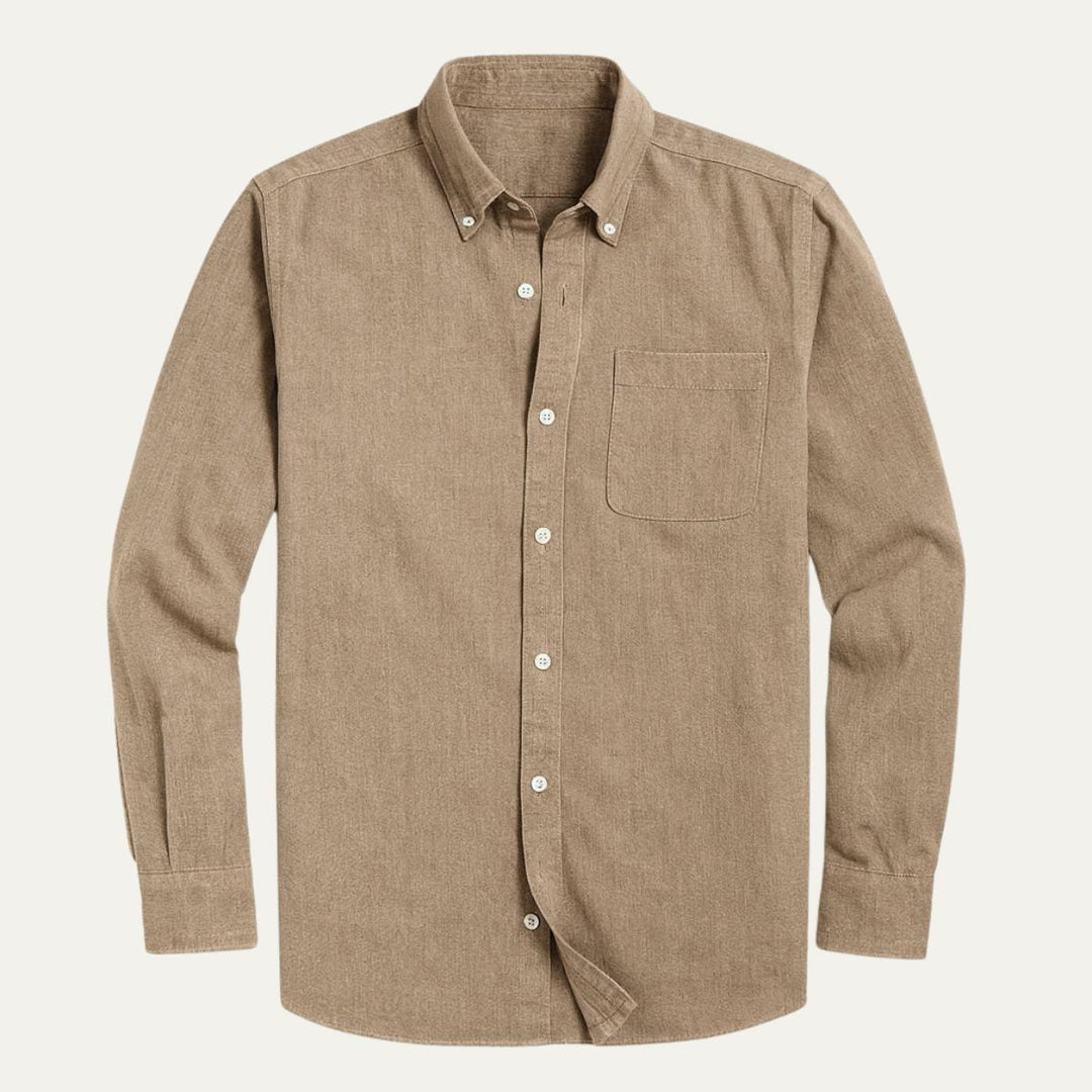 Camicia Uomo in Cotone Jeans Stile Casual