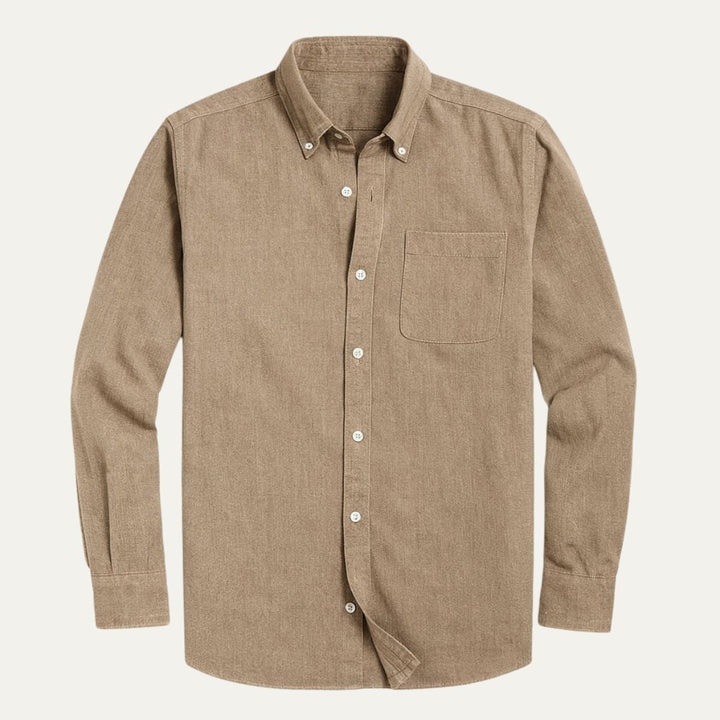 Camicia Uomo in Cotone Jeans Stile Casual