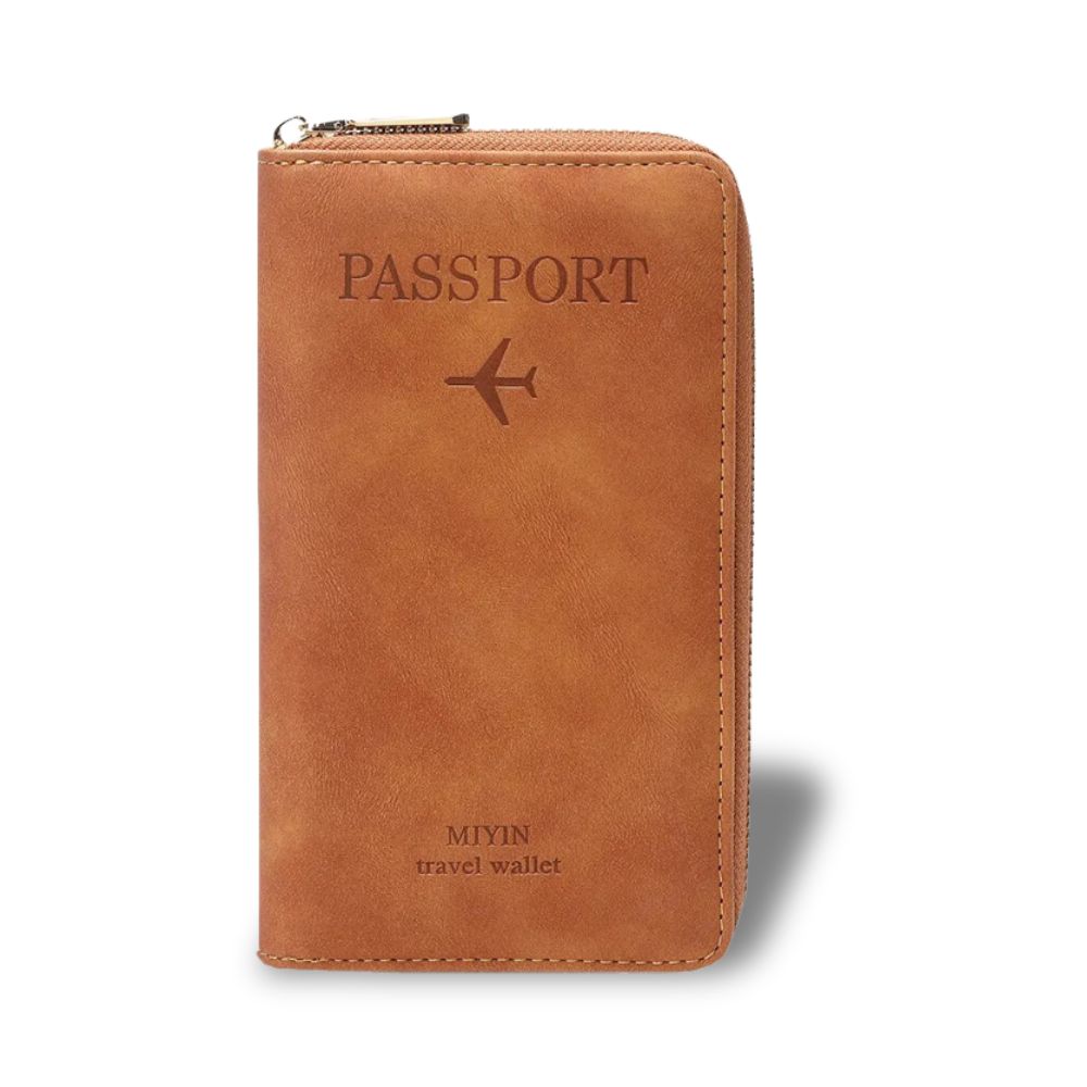 Portafoglio Unisex Porta Passaporto con Blocco Rfid Slim - Vesarelli