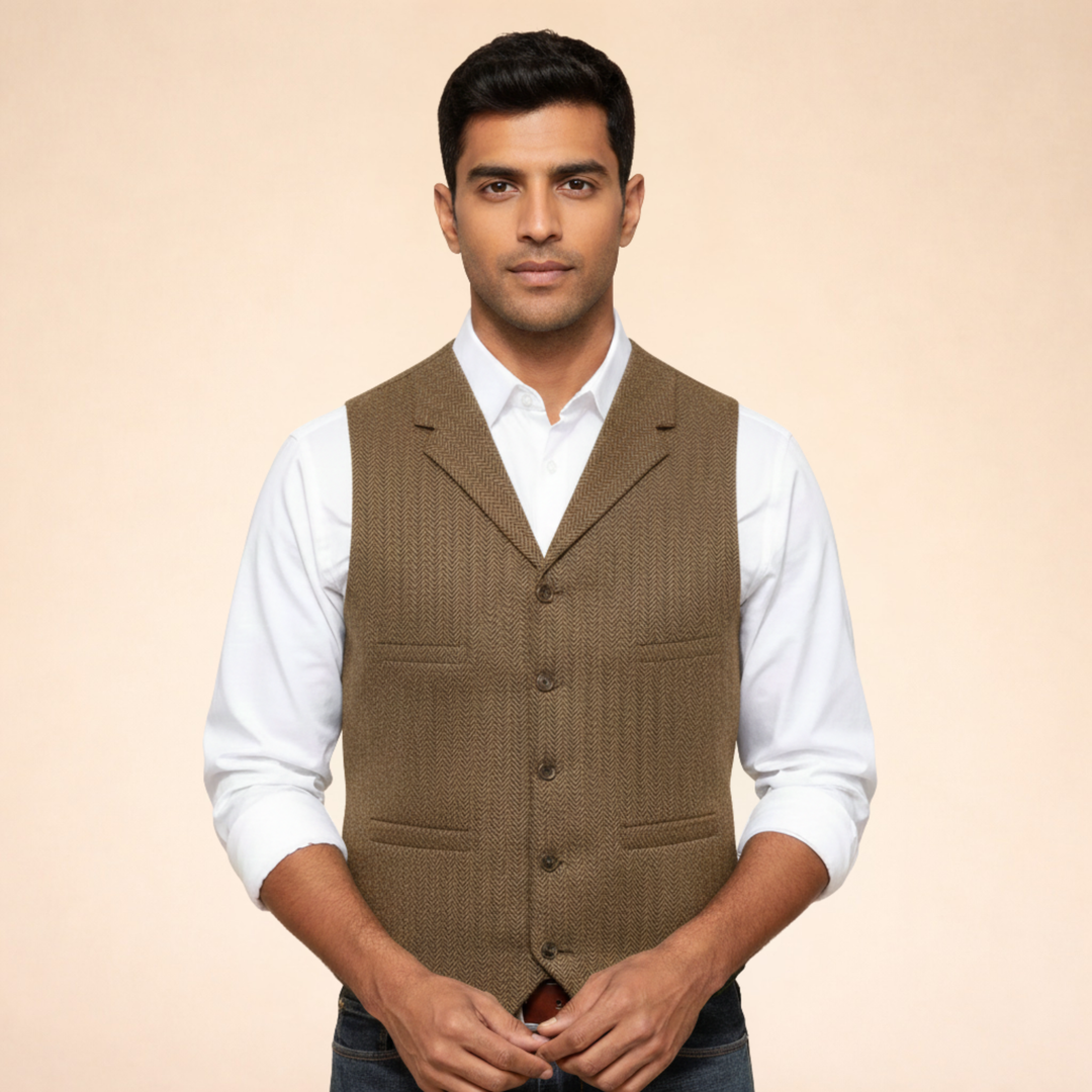 Gilet Uomo Elegante Versatile Slim Fit