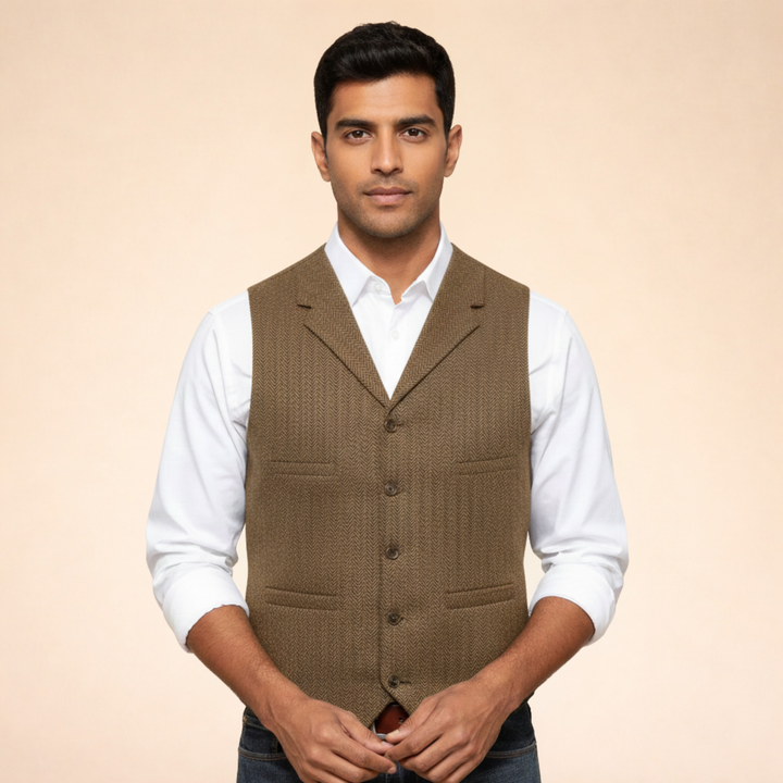 Gilet Uomo Elegante Versatile Slim Fit
