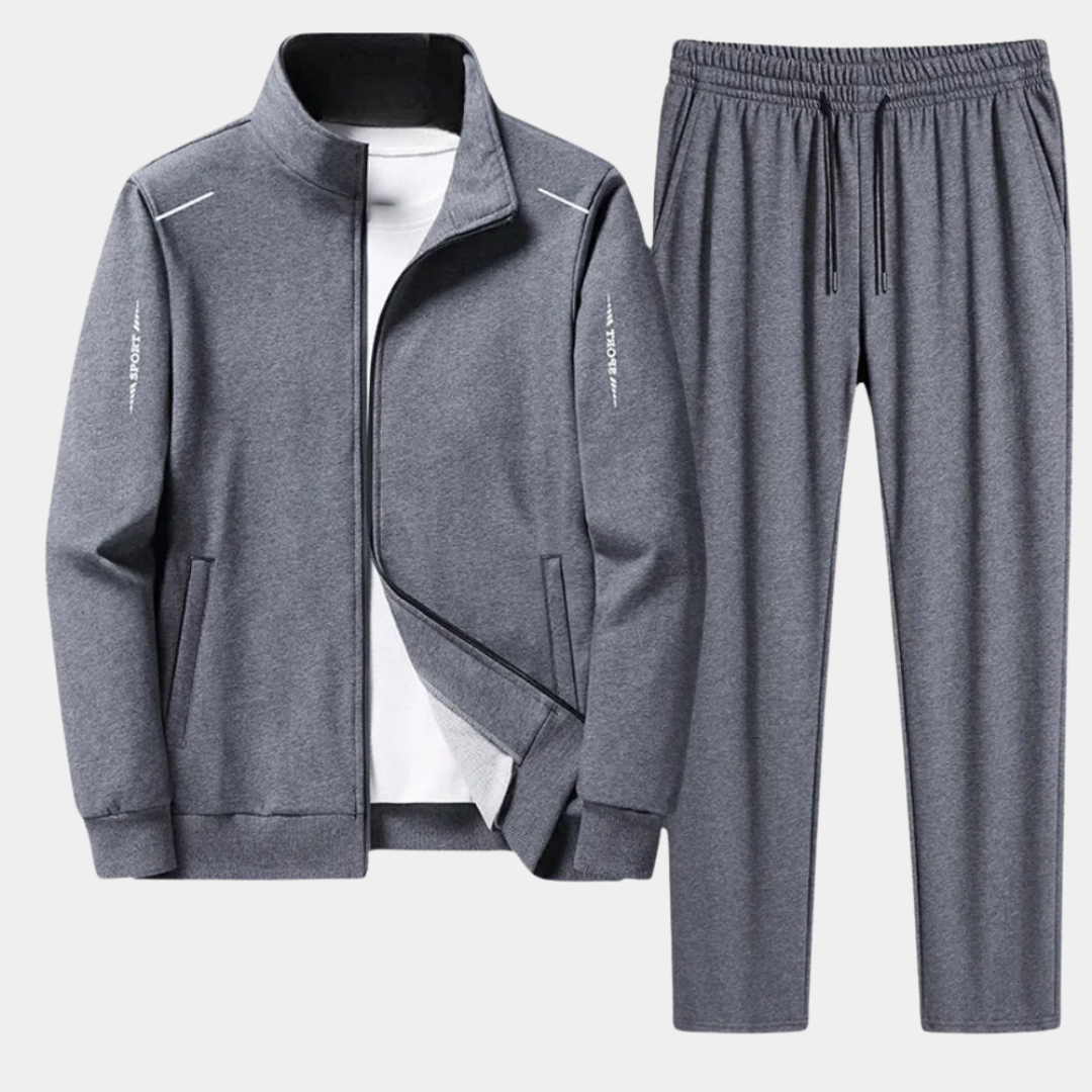 Completo Tuta Uomo Giacca con Cerniera Pantaloni Jogging Comodi