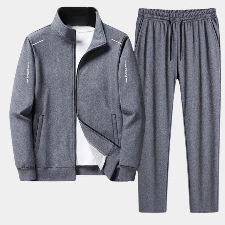 Completo Tuta Uomo Giacca con Cerniera Pantaloni Jogging Comodi