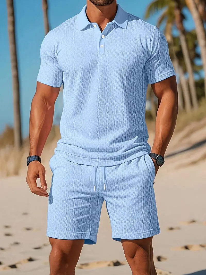 Set Estivo Uomo Due Pezzi Cotone Casual - Vesarelli