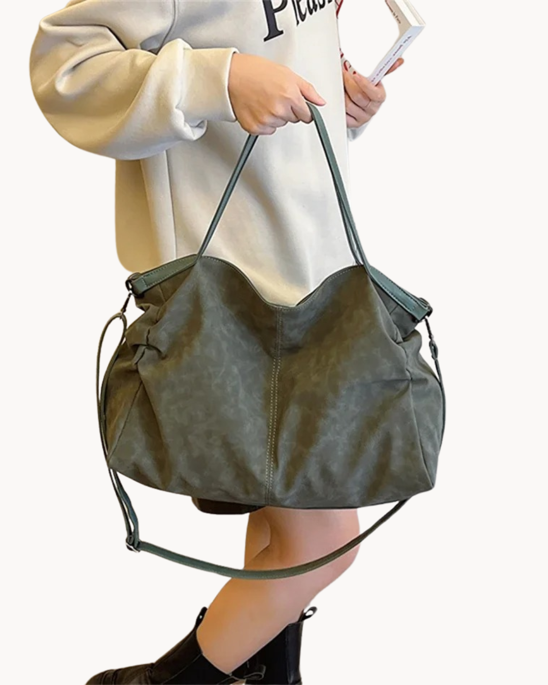 Borsa Tote Donna in Pelle Grande Spaziosa Versatile - Vesarelli