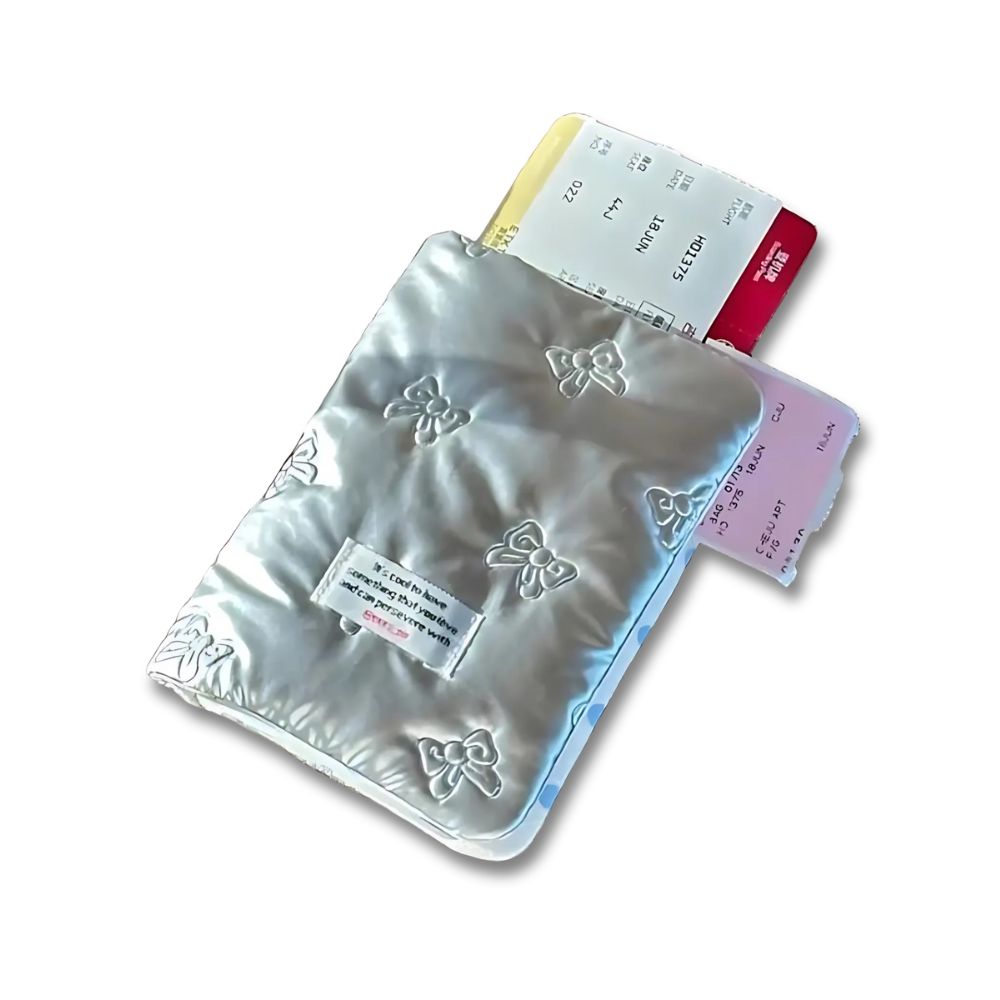 Portafoglio da Viaggio Donna con Porta Passaporto Design Fiocco - Vesarelli