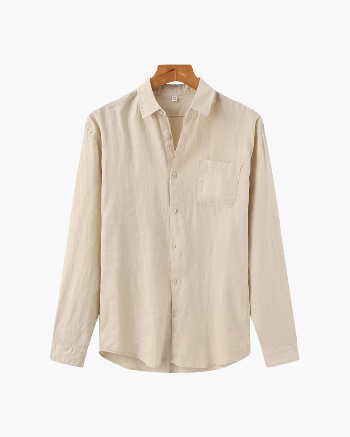 Camicia Uomo in Lino Traspirante Vestibilità Rilassata - Vesarelli