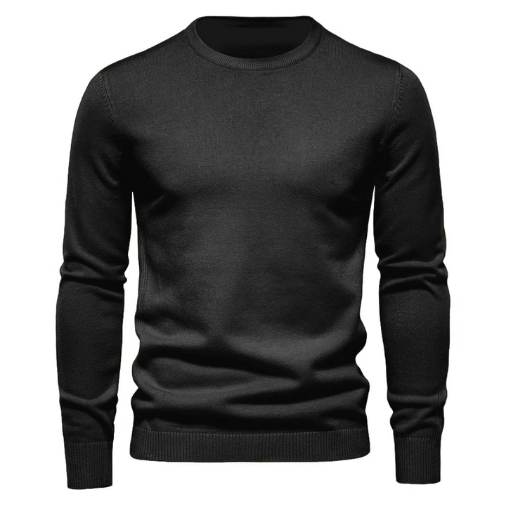 Maglione Uomo Lavorato a Maglia Girocollo Casual