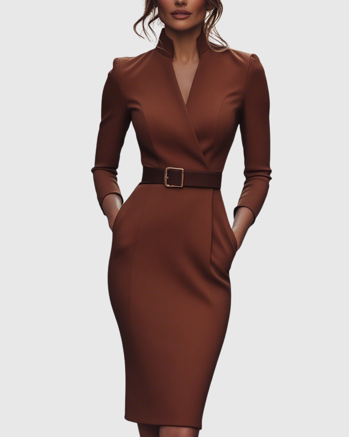 Abito Midi Donna Vestibilità Sartoriale Comodo