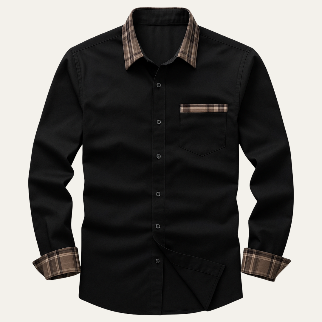 Camicia Uomo Elegante Tessuto Leggero Slim Fit