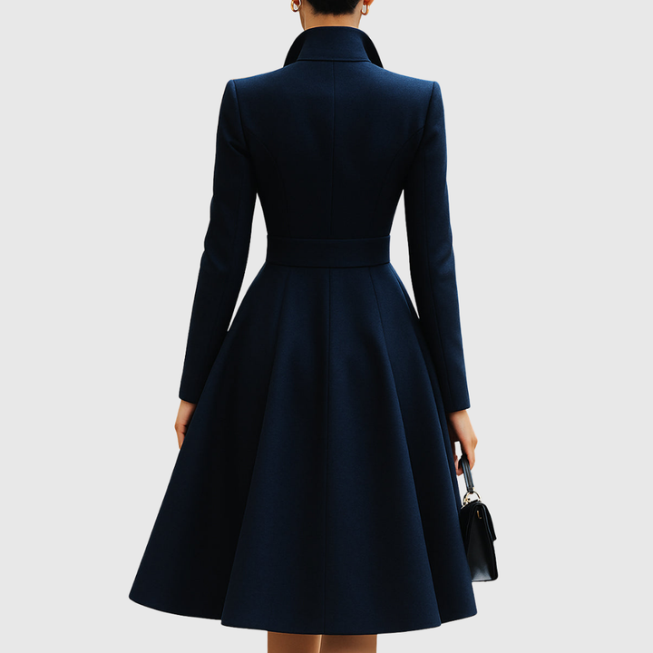 Abito Cappotto Donna Struttura Sartoriale Linea Affusolata