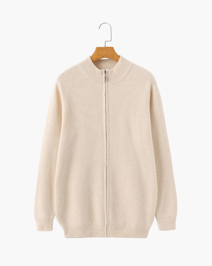 Maglione Uomo con Zip Tessuto Morbido Vestibilità Comoda