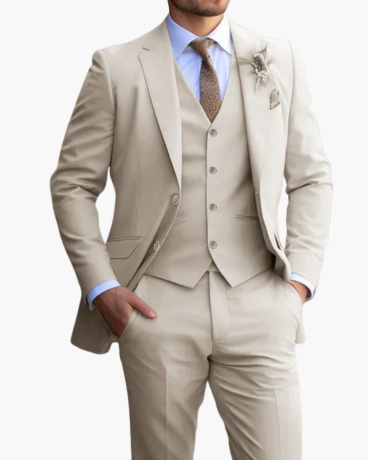 Completo Uomo Tre Pezzi Slim Fit Abito Formale - Vesarelli
