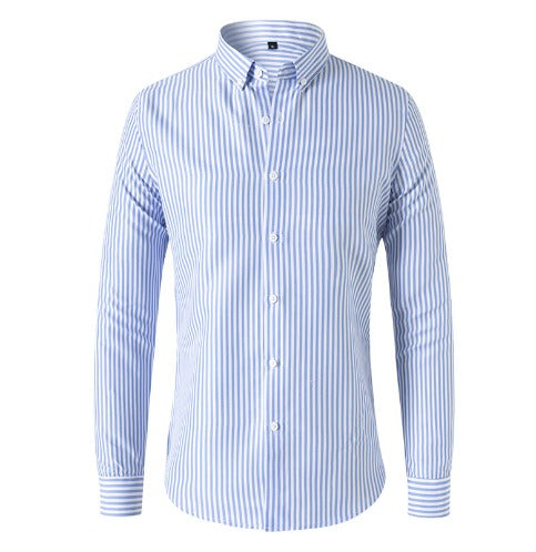 Camicia Uomo Stile Classico Tessuto Leggero Regular Fit