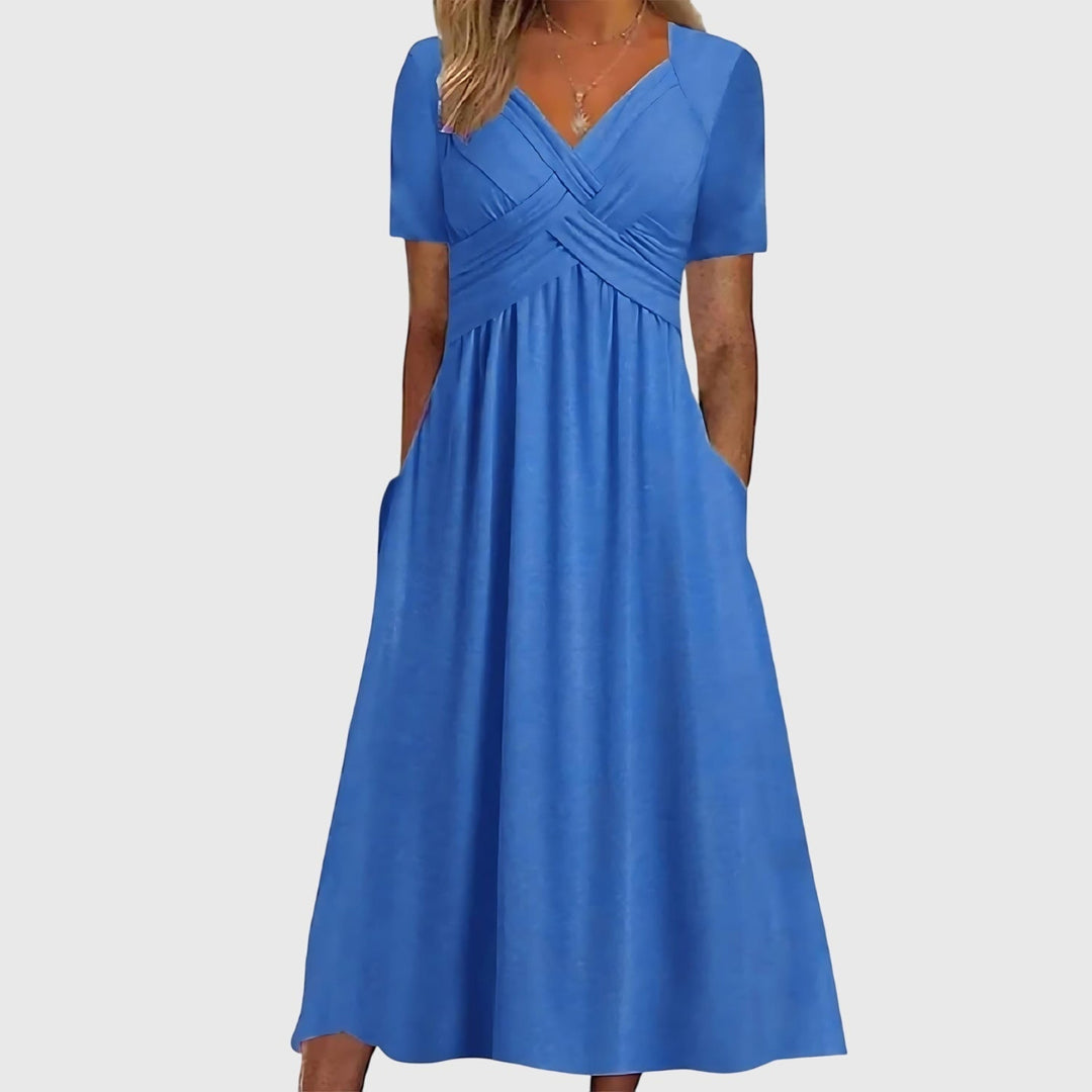 Abito Midi Donna Modellante Controllo Addome Slim Fit - Vesarelli