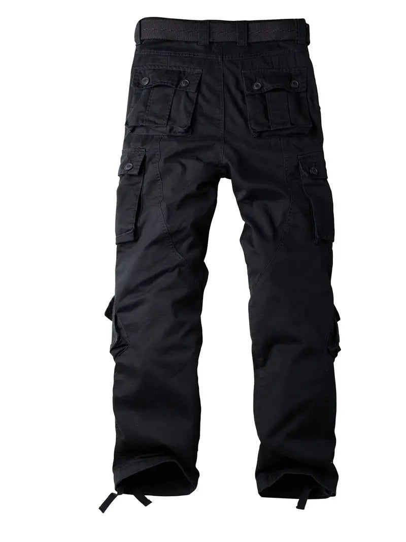 Pantaloni Cargo Uomo Cotone Comodi Vestibilità Regolare