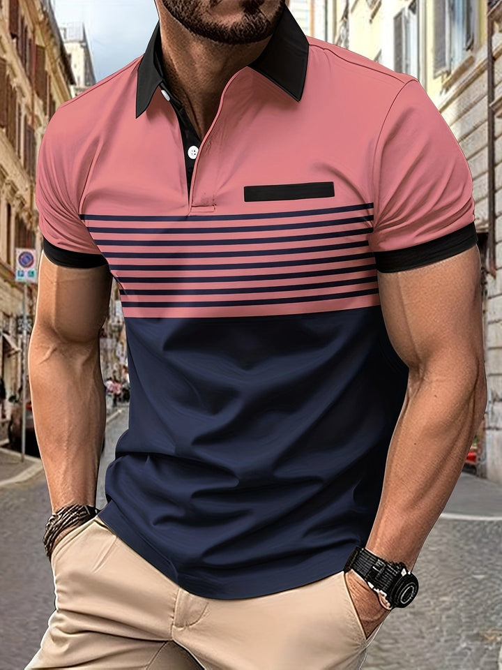 Polo Uomo Cotone Estiva Manica Corta Classica