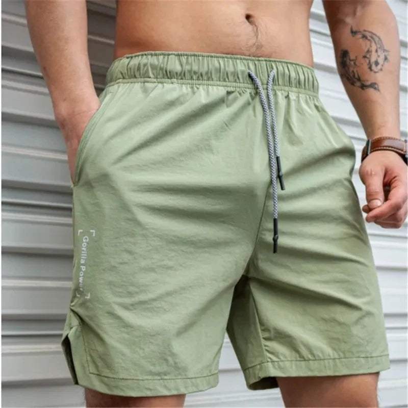 Short Uomo Cotone Vita Elastica Cordone Taglio Sopra Ginocchio - Vesarelli