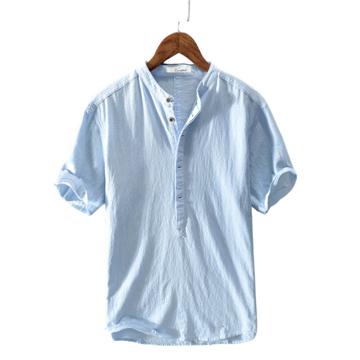 Camicia Popover Uomo Manica Corta Classica