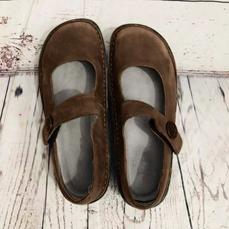 Scarpe Donna Pelle Scamosciata Comode Suola Morbida Casual - Vesarelli