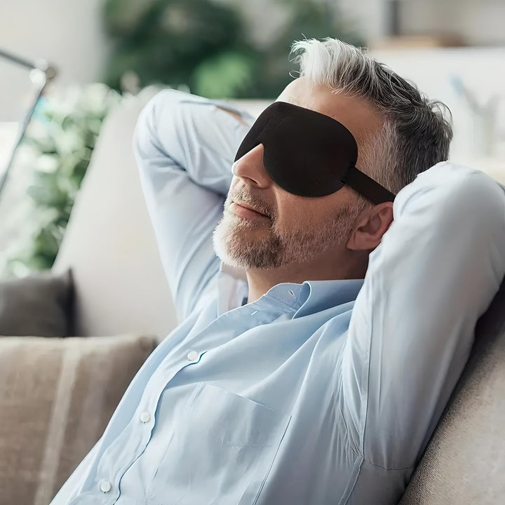 Maschera da Viaggio Uomo in Memory Foam Comfort Estiva - Vesarelli