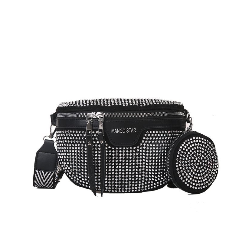 Marsupio Donna a Tracolla con Strass Design Elegante - Vesarelli