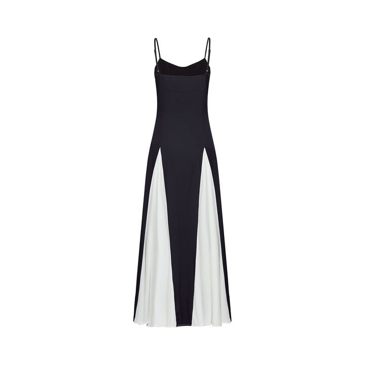 Abito Cerimonia Donna Maxi Bicolore Elegante