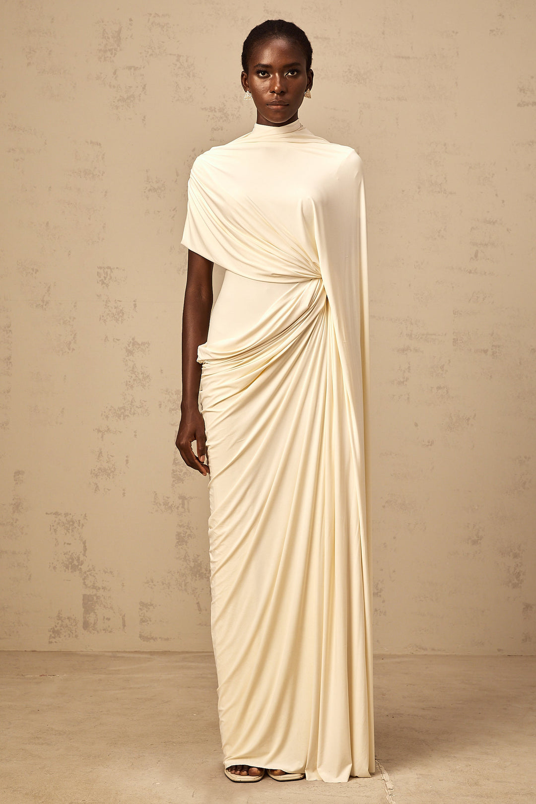 Abito Cerimonia Donna Drappeggio Elegante