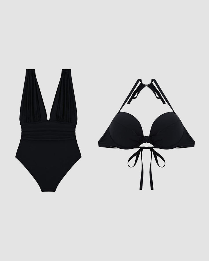 Costume Due Pezzi Donna Leggero Estivo Vestibilità Comoda