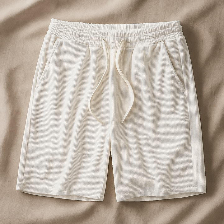 Pantaloncini Uomo Tessuto Waffle Vita Elastica Comodi