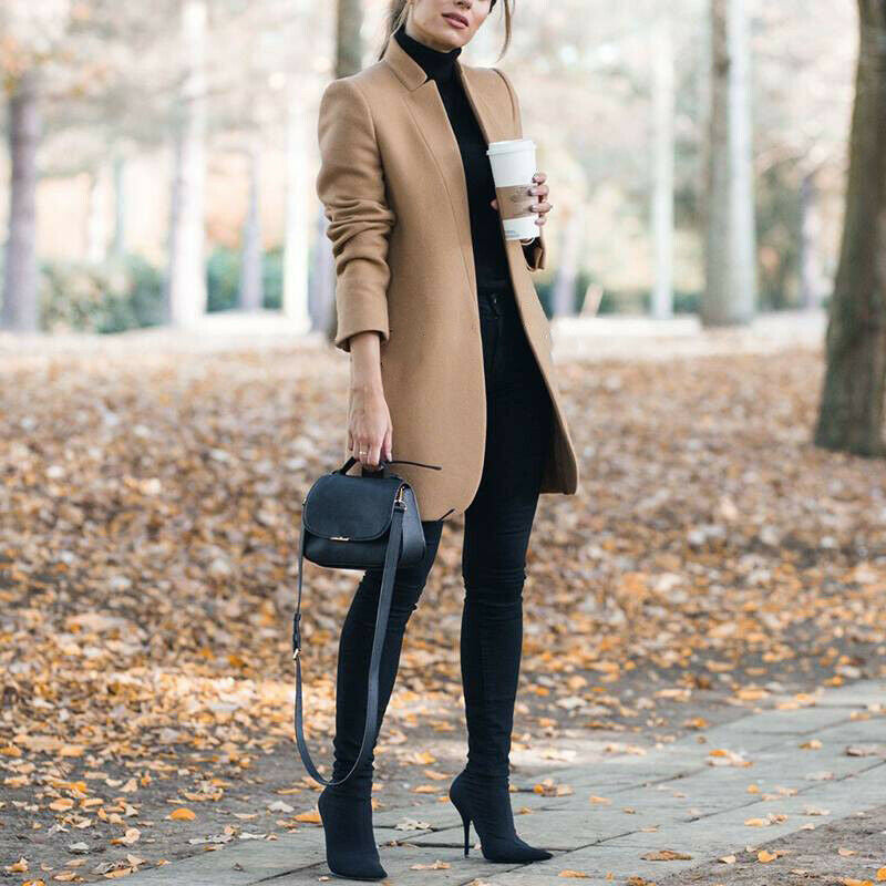 Cappotto Donna Semplice Classico Vestibilità Regolare - Vesarelli
