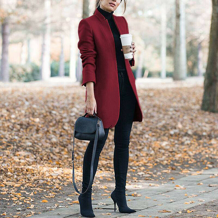 Cappotto Donna Semplice Classico Vestibilità Regolare