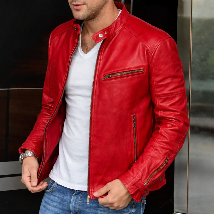 Giacca Uomo in Pelle Morbida Taglio Classico