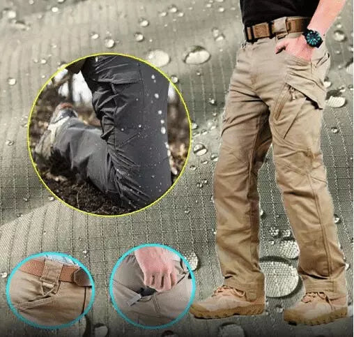 Pantaloni Uomo Tattici Resistenti Funzionali Vestibilità Comoda