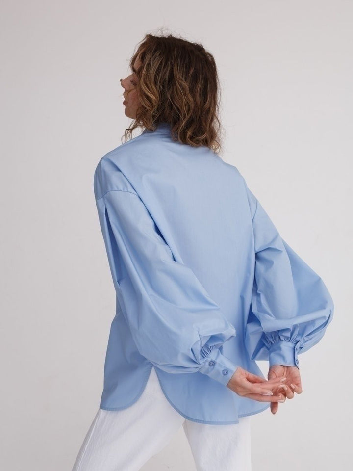 Camicia Donna Maniche Lunghe Tessuto Morbido Sfumato